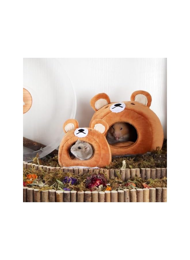 Cave Bed, Warm Cozy Pet House 16×16×13cm, Soft Sleeping Nest for Hamsters, Rabbits, Mice and Small Animals - Image 2